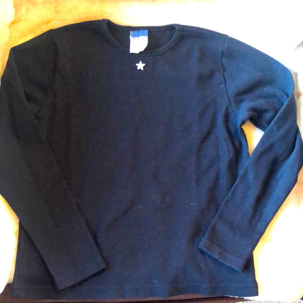 Old Navy | Star long sleeve Top, Black, 8-9